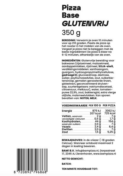 5x Bodem met saus Glutenvrij